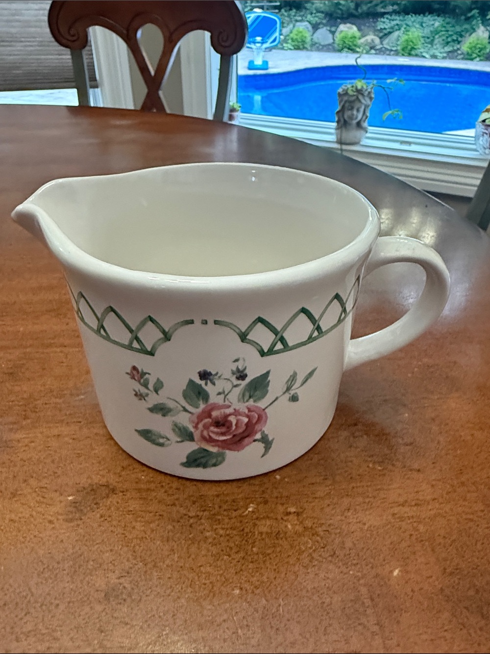 Pfaltzgraff Garden Trellis Gravy Boat Replacement No Under Plate
